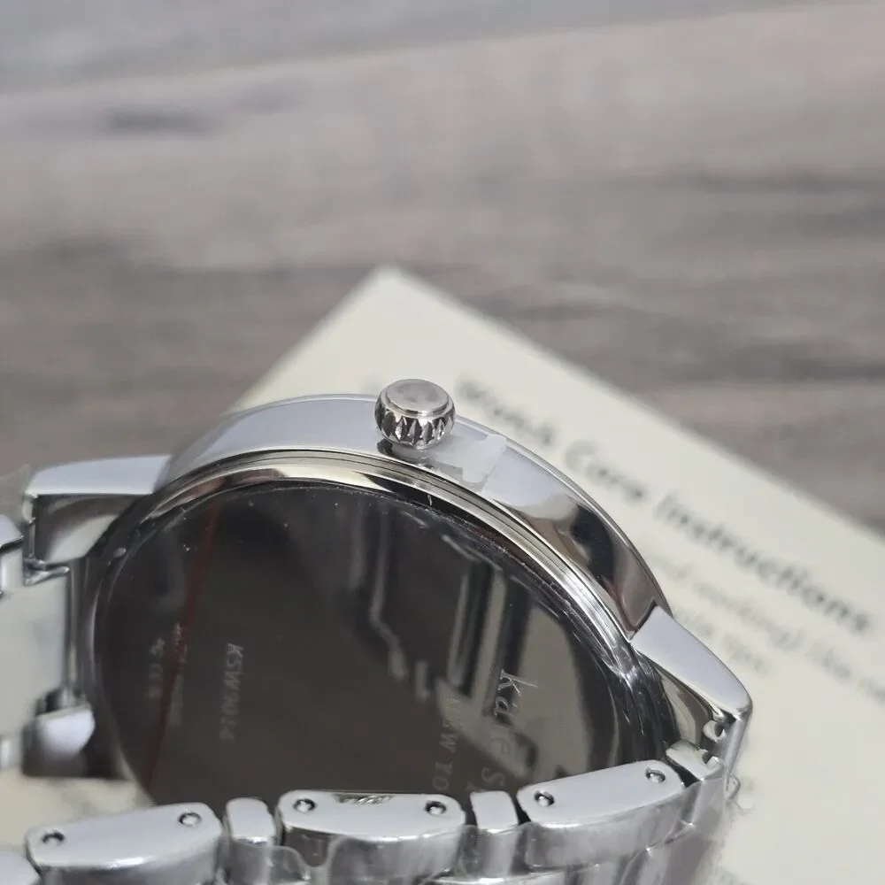 Kate Spade Gramercy Grand Three-Hand Silver Alloy Women's Watch 38mm KSW9014